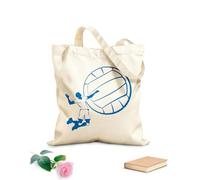 AILOONG Bolsas de mano de poliéster y algodón Juego de voleibol Deporte Pelota Jugador Salto Alimentación Tela de 340g/m² de grosor Se usa como neceser