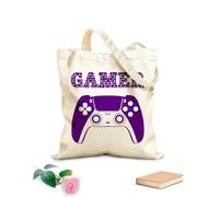 AILOONG Bolsas de mano de poliéster y algodón Juego Gamepad Game Zone Word Joystick Gaming Tela de 340g/m² de grosor Se usa como neceser