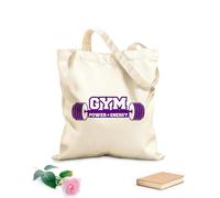 AILOONG Bolsas de mano de poliéster y algodón Motivación deportiva Gimnasia Energía Fitnesscenter Tela de 340g/m² de grosor Se usa como neceser