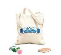 AILOONG Bolsas de mano de poliéster y algodón Motivación deportiva Gimnasia Energía Fitnesscenter Tela de 340g/m² de grosor Se usa como neceser