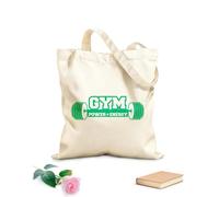 AILOONG Bolsas de mano de poliéster y algodón Motivación deportiva Gimnasia Energía Fitnesscenter Tela de 340g/m² de grosor Se usa como neceser