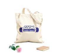 AILOONG Bolsas de mano de poliéster y algodón Motivación deportiva Gimnasia Energía Fitnesscenter Tela de 340g/m² de grosor Se usa como neceser