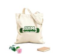 AILOONG Bolsas de mano de poliéster y algodón Motivación deportiva Gimnasia Energía Fitnesscenter Tela de 340g/m² de grosor Se usa como neceser