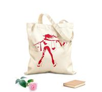 AILOONG Bolsas de mano de poliéster y algodón Tela de 340g/m² de grosor Compras Mujer adicta a las compras Tiendas Chica de moda Se usa como neceser
