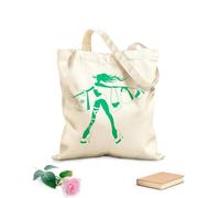 AILOONG Bolsas de mano de poliéster y algodón Tela de 340g/m² de grosor Compras Mujer adicta a las compras Tiendas Chica de moda Se usa como neceser