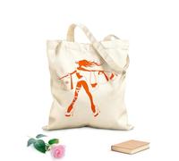 AILOONG Bolsas de mano de poliéster y algodón Tela de 340g/m² de grosor Compras Mujer adicta a las compras Tiendas Chica de moda Se usa como neceser