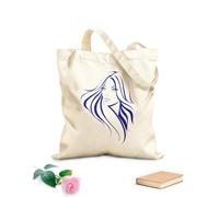 AILOONG Bolsas de mano de poliéster y algodón Tela de 340g/m² de grosor Peinado de estilista de salón de belleza Pretty Woman Se usa como neceser