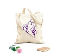 AILOONG Bolsas de mano de poliéster y algodón Tela de 340g/m² de grosor Peinado de estilista de salón de belleza Pretty Woman Se usa como neceser