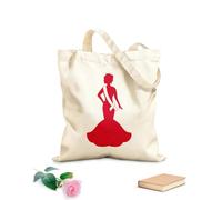 AILOONG Bolsas de mano de poliéster y algodón Vestido de noche de la señorita Belleza Corona Reina Dama Tela de 340g/m² de grosor Se usa como neceser