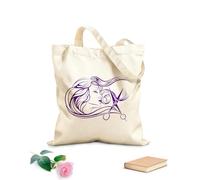 AILOONG Bolsas de tela con impresión de alta definición Barbería Salón de belleza Estilista Modelo de moda Tela de 340g/m² de grosor Reutilizable