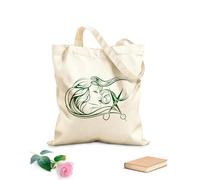 AILOONG Bolsas de tela con impresión de alta definición Barbería Salón de belleza Estilista Modelo de moda Tela de 340g/m² de grosor Reutilizable