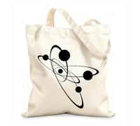 AILOONG Bolsas de tela con impresión de alta definición Ciencia electrónica atómica Química Física nuclear Tela de 12 oz de grosor Reutilizable 25x30cm Pequeño