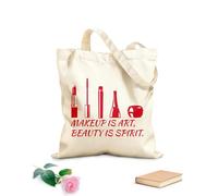 AILOONG Bolsas de tela con impresión de alta definición Cotización de salón de belleza Cosméticos Maquillaje Tela de 340g/m² de grosor Reutilizable