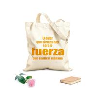 AILOONG Bolsas de tela con impresión de alta definición Frases motivacionales: Cómo te sientes hoy será tu fortaleza mañana. Tela de 340g/m² de grosor Reutilizable