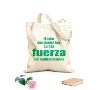 AILOONG Bolsas de tela con impresión de alta definición Frases motivacionales: Cómo te sientes hoy será tu fortaleza mañana. Tela de 340g/m² de grosor Reutilizable