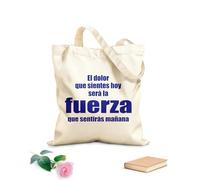 AILOONG Bolsas de tela con impresión de alta definición Frases motivacionales: Cómo te sientes hoy será tu fortaleza mañana. Tela de 340g/m² de grosor Reutilizable