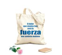 AILOONG Bolsas de tela con impresión de alta definición Frases motivacionales: Cómo te sientes hoy será tu fortaleza mañana. Tela de 340g/m² de grosor Reutilizable