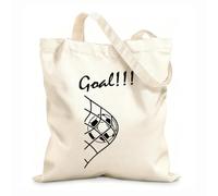 AILOONG Bolsas de tela con impresión de alta definición Juego de equipo de fútbol con pelota, portería para fanáticos, habitación de niños Tela de 12 oz de grosor Reutilizable 31x36cm Mediano