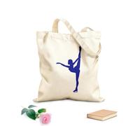 AILOONG Bolsas de tela con impresión de alta definición Patinaje artístico Deportes Patines Chica sobre hielo Tela de 340g/m² de grosor Reutilizable