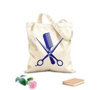 AILOONG Bolsas de tela con impresión de alta definición Peluquería, peluquería, salón de belleza, tijeras, peine Tela de 340g/m² de grosor Reutilizable