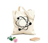 AILOONG Bolsas de tela con impresión de alta definición Tela de 12 oz de grosor Educación para estudiantes de electrónica atómica, química, física nuclear Reutilizable 35x40cm Grande