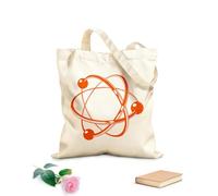 AILOONG Bolsas de tela con impresión de alta definición Tela de 340g/m² de grosor Educación para estudiantes de electrónica atómica, química, física nuclear Reutilizable