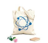 AILOONG Bolsas de tela con impresión de alta definición Tela de 340g/m² de grosor Educación para estudiantes de electrónica atómica, química, física nuclear Reutilizable