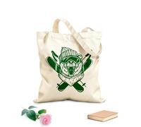 AILOONG Bolsas de tela con impresión de alta definición Tela de 340g/m² de grosor Emblema de la estación de esquí de snowboard con cabeza de oso Reutilizable