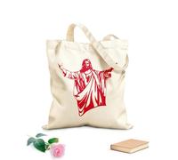AILOONG Bolsas de tela con impresión de alta definición Tela de 340g/m² de grosor Familia de la Iglesia Religiosa de Jesucristo Reutilizable