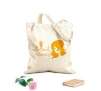 AILOONG Bolsas de tela con impresión de alta definición Tela de 340g/m² de grosor Logotipo de salón de belleza, tijeras y cepillo para el pelo Reutilizable