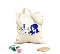 AILOONG Bolsas de tela con impresión de alta definición Tela de 340g/m² de grosor Logotipo de salón de belleza, tijeras y cepillo para el pelo Reutilizable