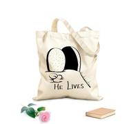 AILOONG Bolsas reutilizables para la compra arte cristiano de moda Tela de 12 oz de grosor Plegable 31x36cm Mediano