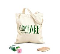 AILOONG Bolsas reutilizables para la compra Citas inspiradoras de Ven tal como eres Tela de 340g/m² de grosor Plegable