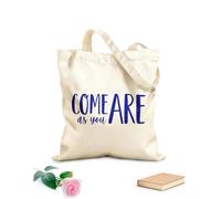 AILOONG Bolsas reutilizables para la compra Citas inspiradoras de Ven tal como eres Tela de 340g/m² de grosor Plegable