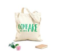 AILOONG Bolsas reutilizables para la compra Citas inspiradoras de Ven tal como eres Tela de 340g/m² de grosor Plegable