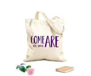 AILOONG Bolsas reutilizables para la compra Citas inspiradoras de Ven tal como eres Tela de 340g/m² de grosor Plegable