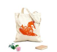 AILOONG Bolsas reutilizables para la compra Conquistando la subida Ciclista llegando a la cima Tela de 340g/m² de grosor Plegable