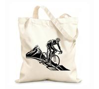 AILOONG Bolsas reutilizables para la compra Cresta del coraje: conquista la cima de la montaña Tela de 12 oz de grosor Plegable 35x40cm Grande