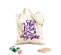 AILOONG Bolsas reutilizables para la compra Dios está a mi lado Versículos cristianos del Nuevo Testamento de la Biblia Tela de 340g/m² de grosor Plegable