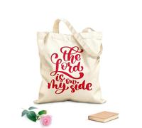 AILOONG Bolsas reutilizables para la compra Dios está a mi lado Versículos cristianos del Nuevo Testamento de la Biblia Tela de 340g/m² de grosor Plegable