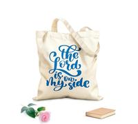 AILOONG Bolsas reutilizables para la compra Dios está a mi lado Versículos cristianos del Nuevo Testamento de la Biblia Tela de 340g/m² de grosor Plegable
