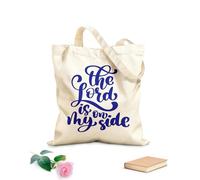 AILOONG Bolsas reutilizables para la compra Dios está a mi lado Versículos cristianos del Nuevo Testamento de la Biblia Tela de 340g/m² de grosor Plegable