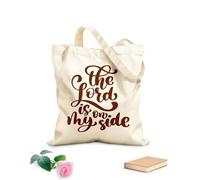 AILOONG Bolsas reutilizables para la compra Dios está a mi lado Versículos cristianos del Nuevo Testamento de la Biblia Tela de 340g/m² de grosor Plegable