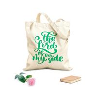 AILOONG Bolsas reutilizables para la compra Dios está a mi lado Versículos cristianos del Nuevo Testamento de la Biblia Tela de 340g/m² de grosor Plegable