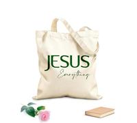 AILOONG Bolsas reutilizables para la compra diseño de versículos bíblicos Tela de 340g/m² de grosor Plegable