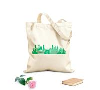 AILOONG Bolsas reutilizables para la compra Icono de la escena del horizonte de Roma con paisaje urbano Tela de 340g/m² de grosor Plegable
