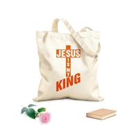 AILOONG Bolsas reutilizables para la compra Jesús es mi rey Jesús amor Tela de 340g/m² de grosor Plegable