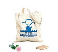 AILOONG Bolsas reutilizables para la compra La Biblia cristiana: Dios es más grande que el cáncer Tela de 340g/m² de grosor Plegable