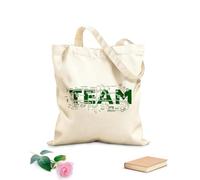 AILOONG Bolsas reutilizables para la compra Letras creativas de palabras en equipo Tela de 340g/m² de grosor Plegable
