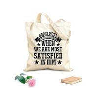 AILOONG Bolsas reutilizables para la compra Proverbios bíblicos cristianos Tela de 12 oz de grosor Plegable 25x30cm Pequeño